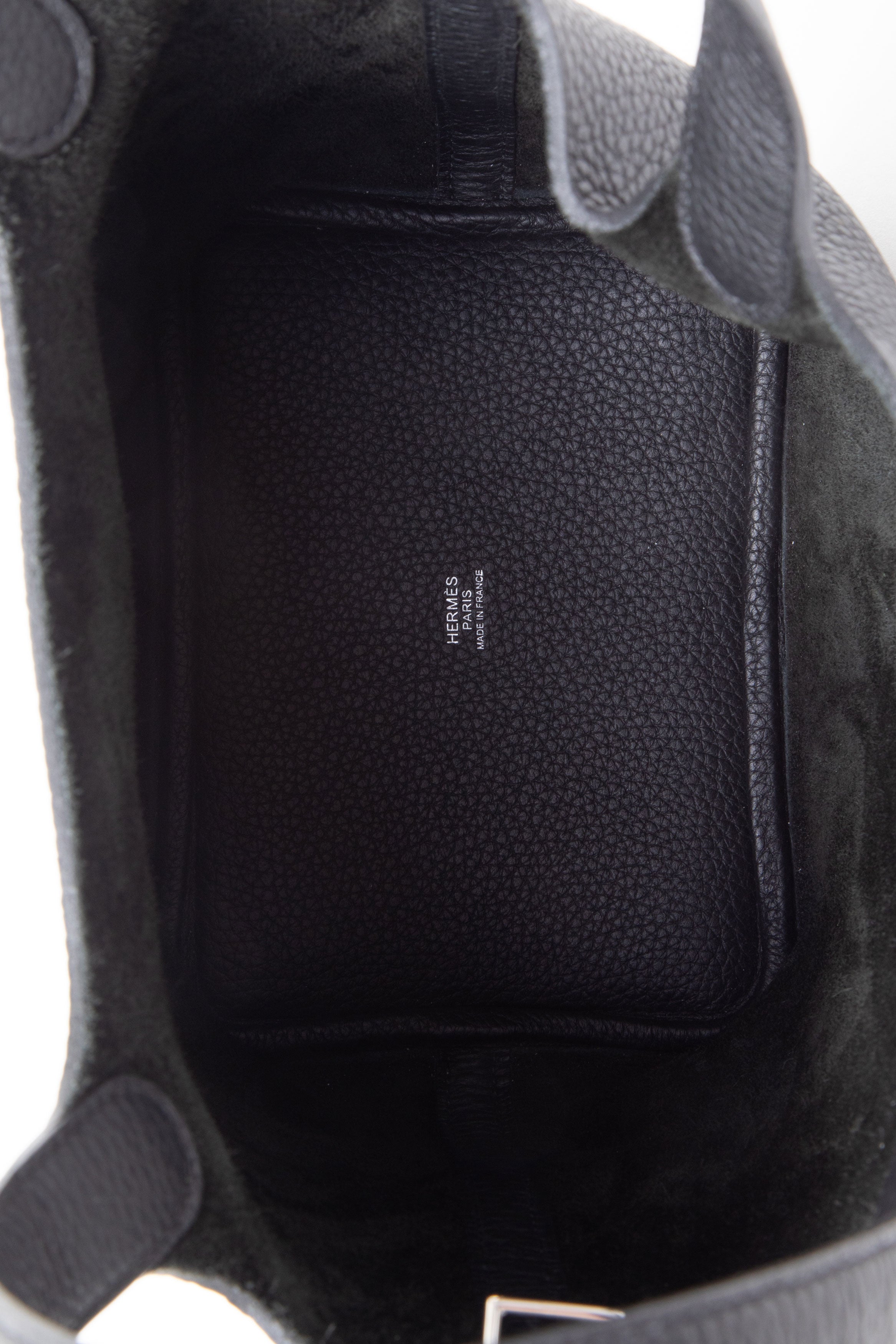 Hermès 2021 Black Clemence Picotin 18 Handbag