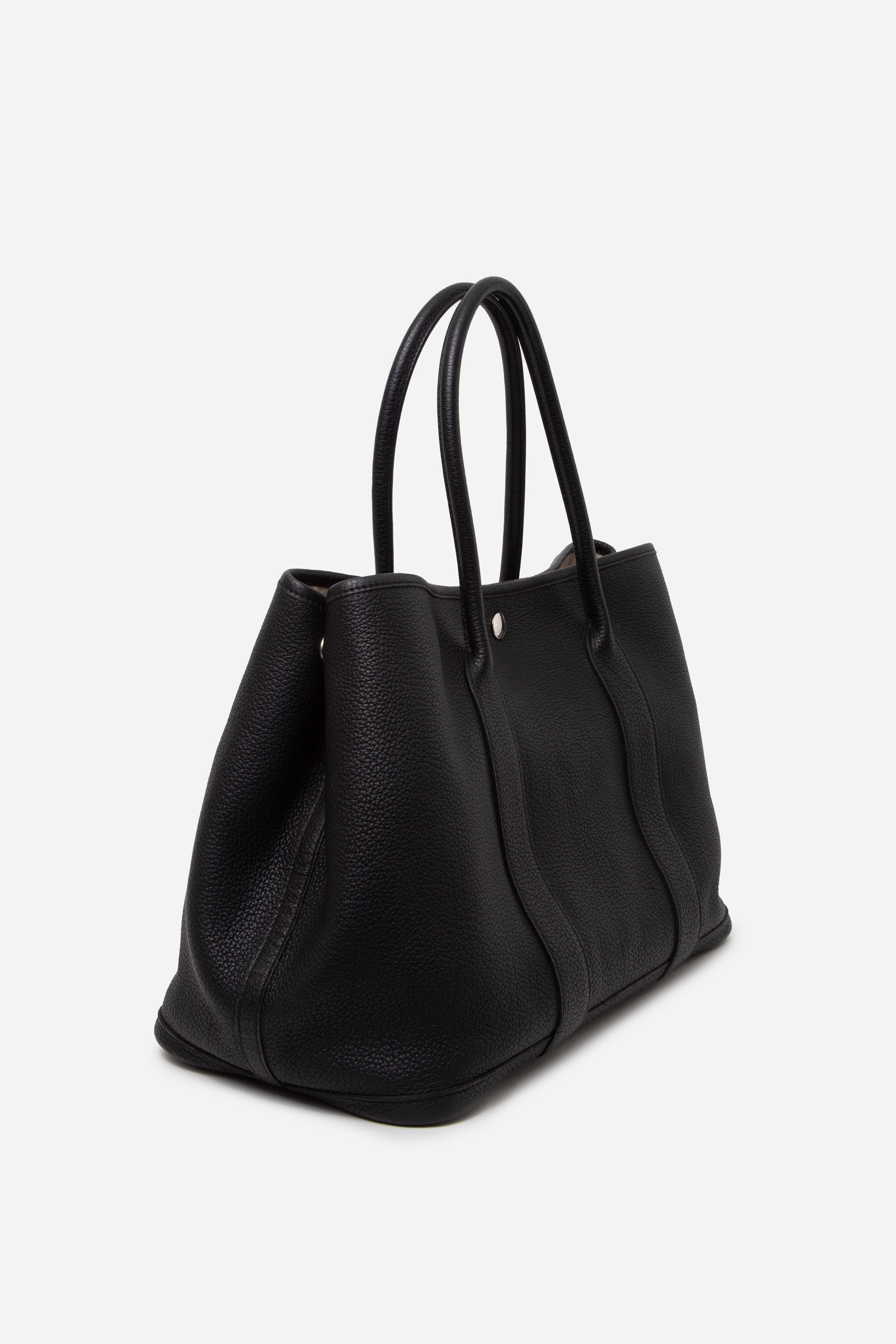 Hermes 2012 Black Togo Garden Party 36