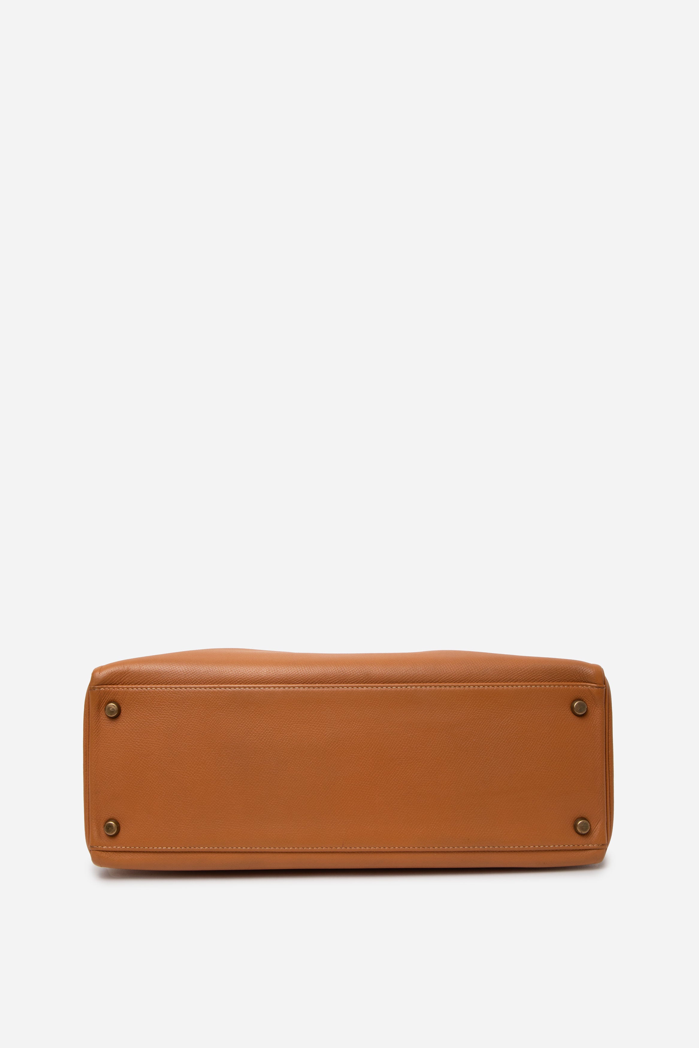Hermes 1987 Brown Vintage Kelly 35 with Strap
