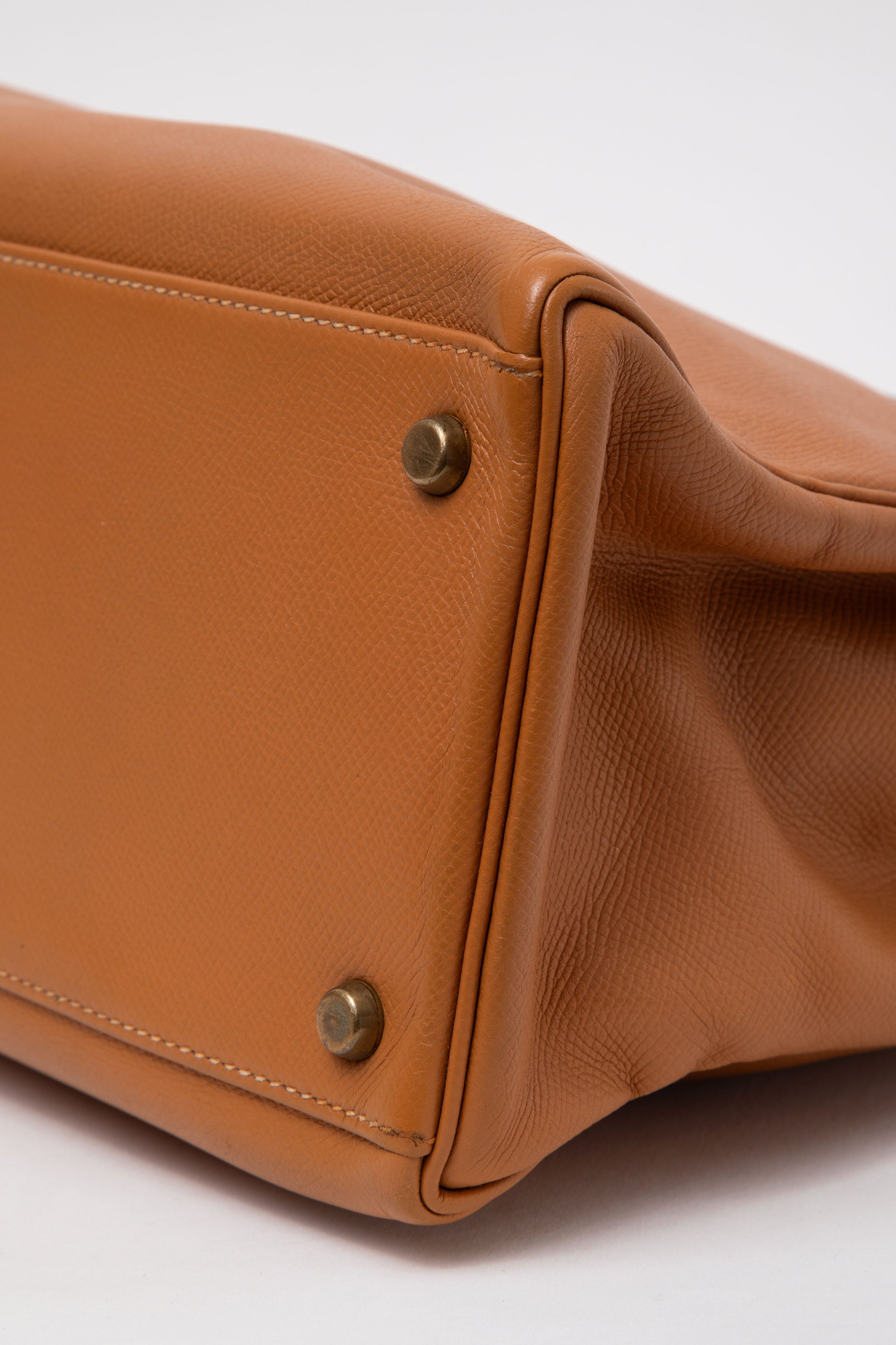 Hermes 1987 Brown Vintage Kelly 35 with Strap