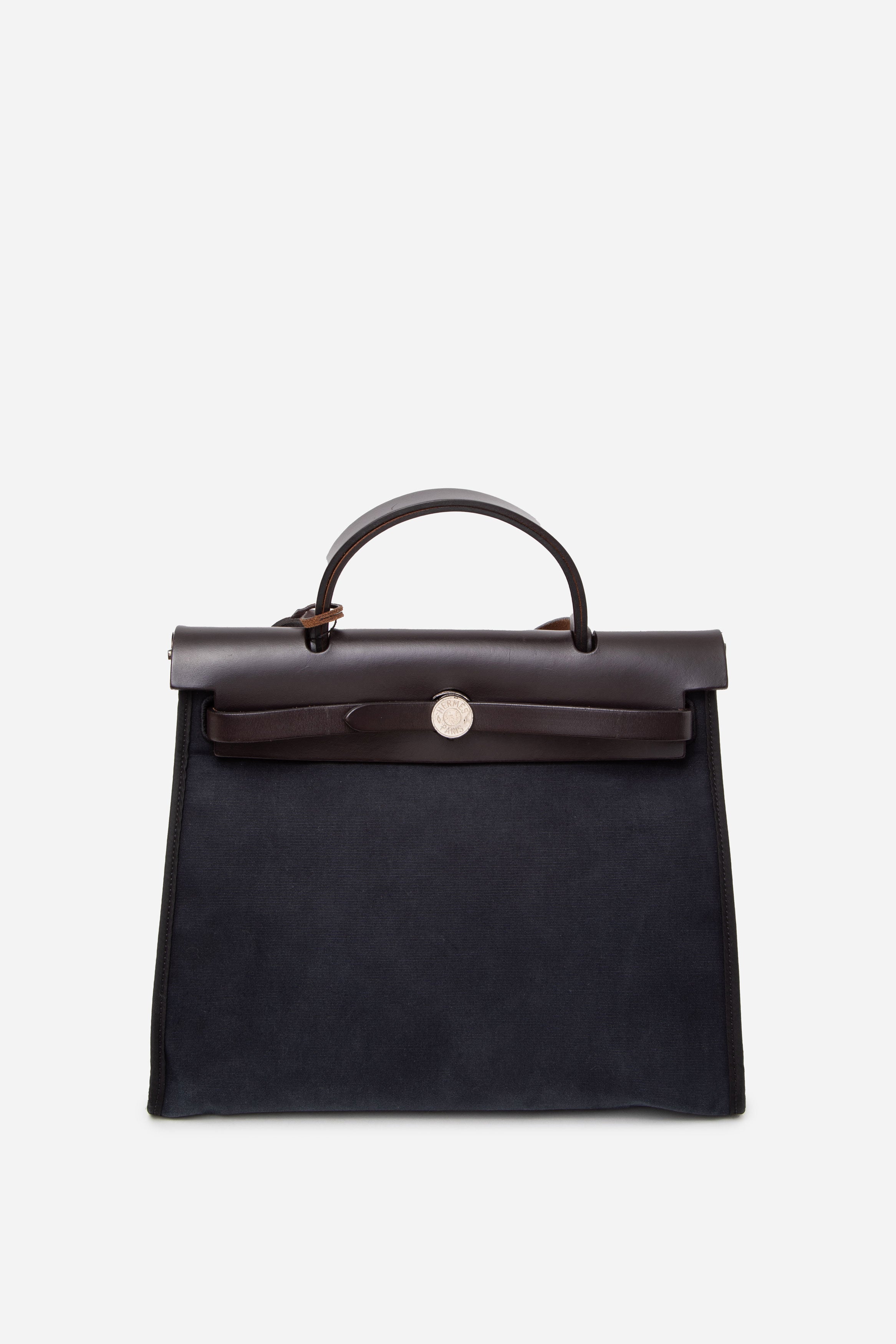 Hermes 2011 Black Canvas Herbag 31