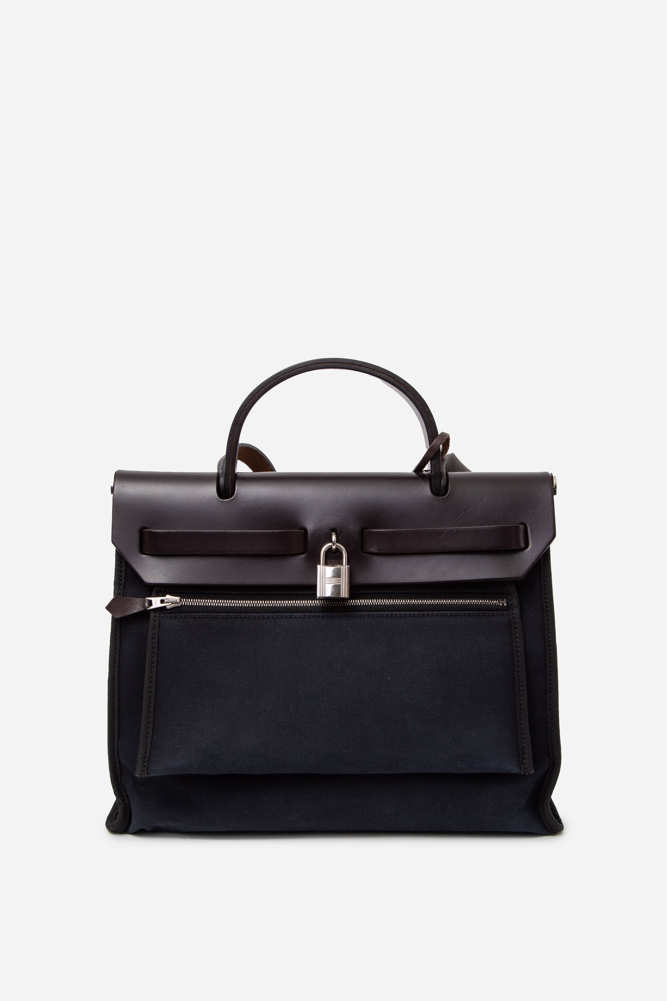 Hermes 2011 Black Canvas Herbag 31