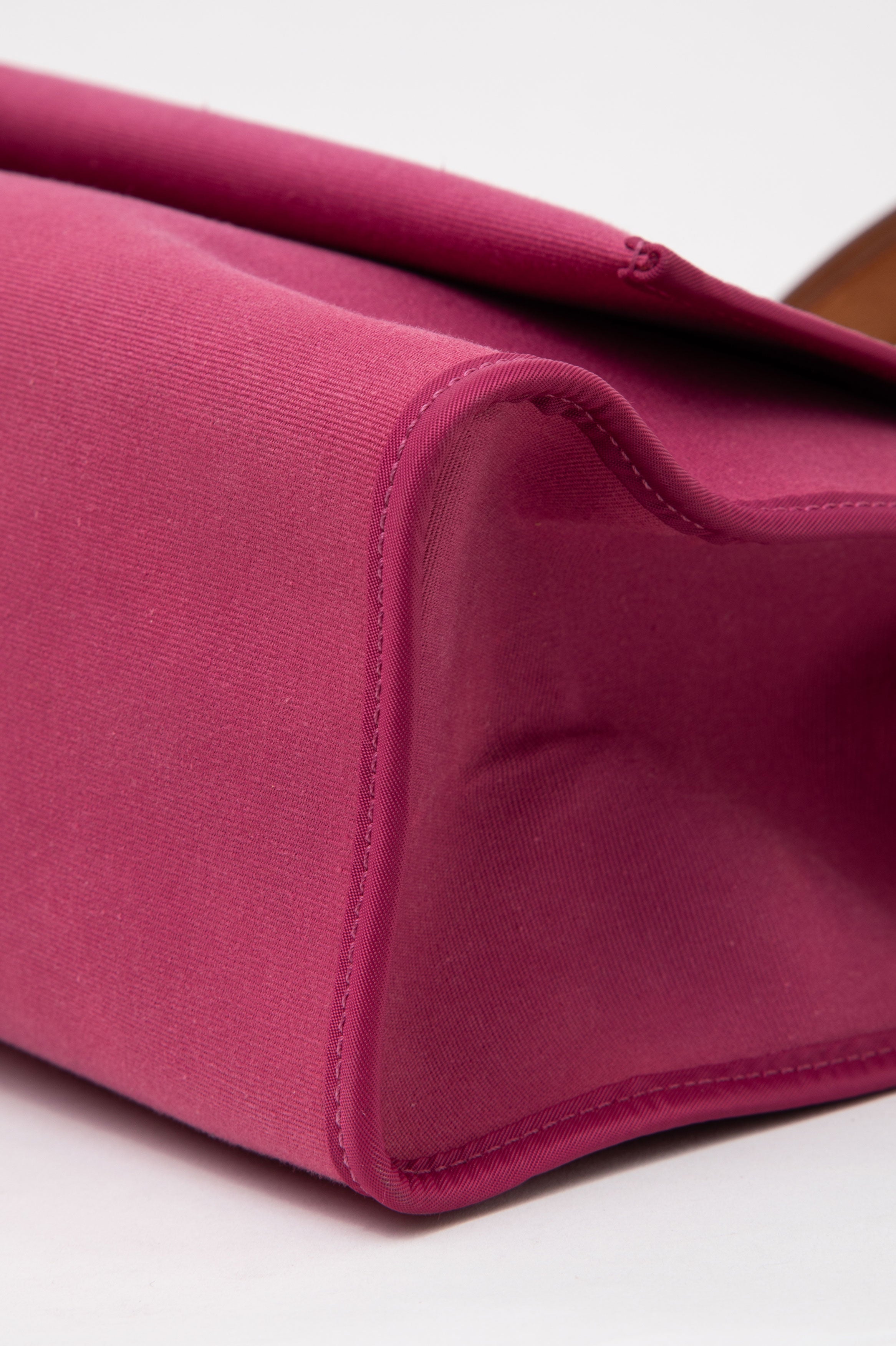 Hermès 2011 Pink Canvas Herbag 31