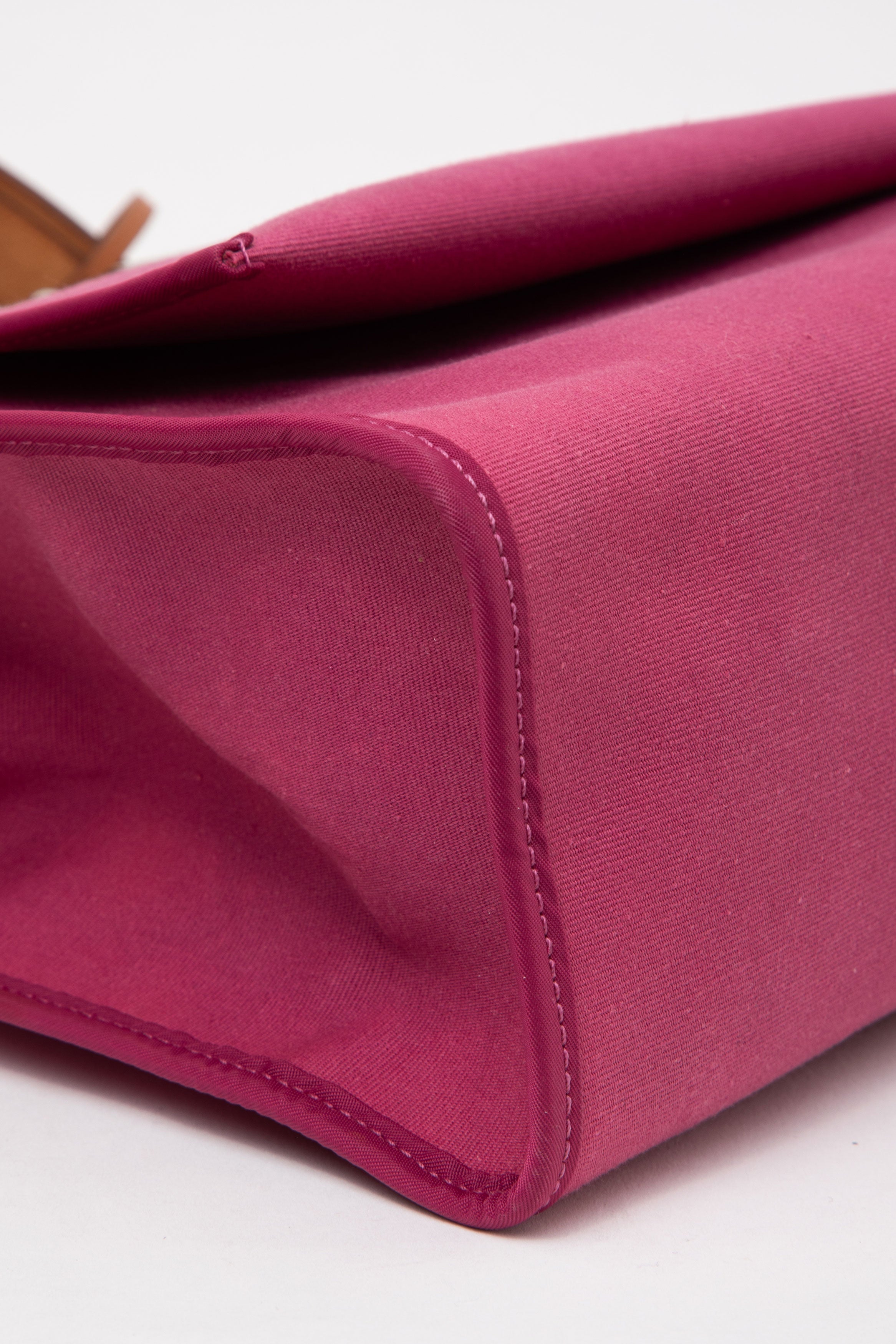 Hermès 2011 Pink Canvas Herbag 31
