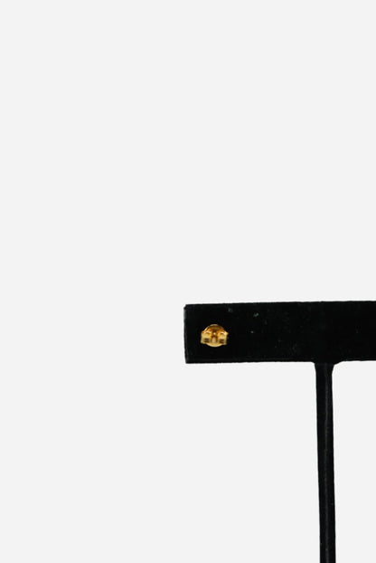 Celine Triomphe Studs in Brass Earring