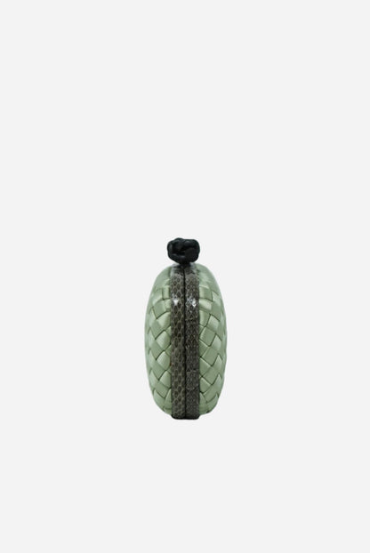 Bottega Veneta Intrecciato Knot Clutch
