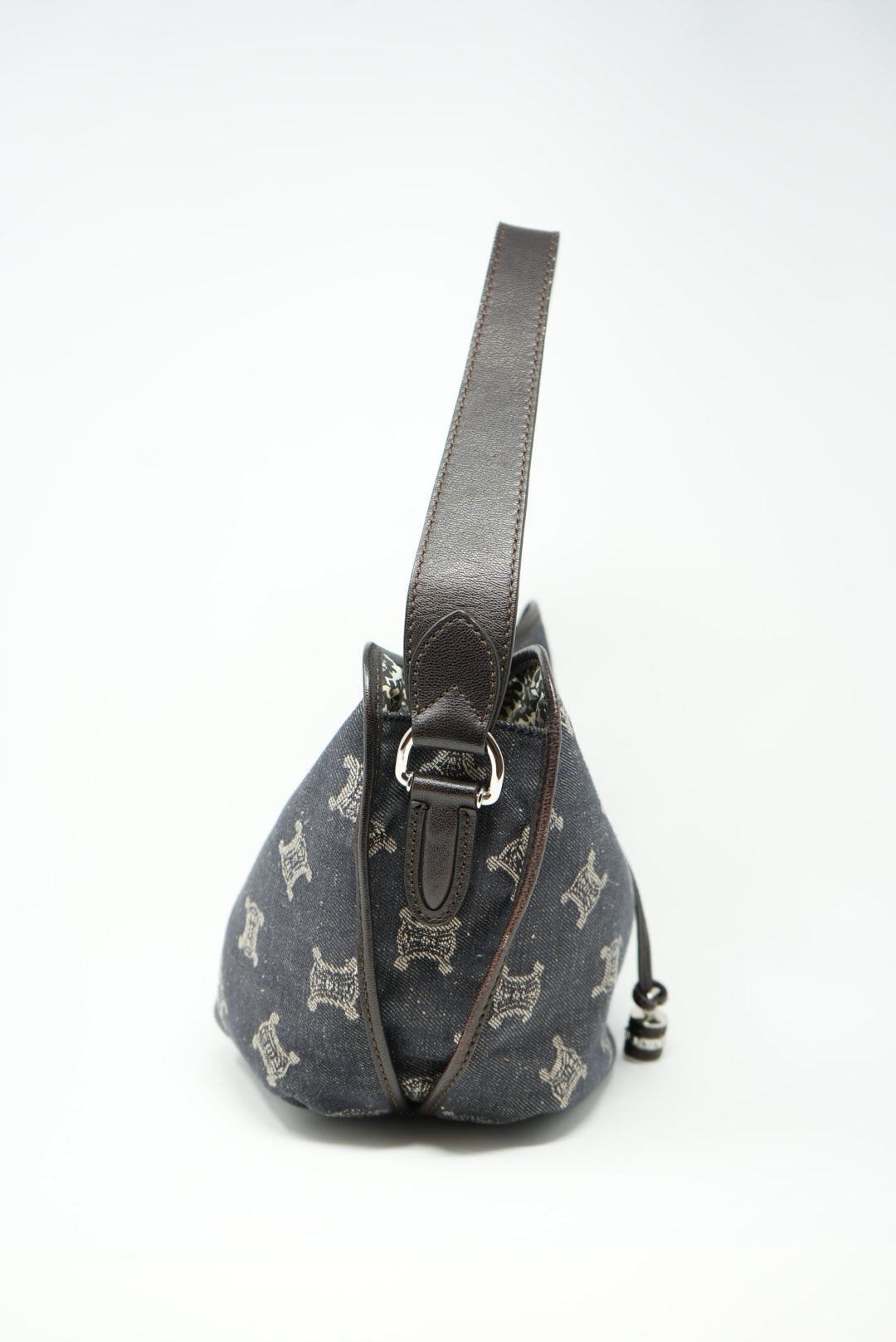 Celine triomphe Denim Shoulder Bag