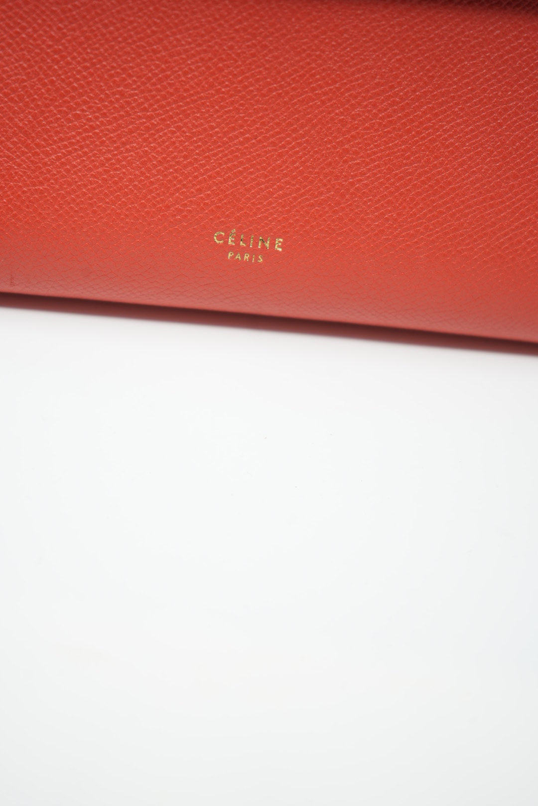 CELINE MICRO BELT BAG IN GRAINED CALFSKIN Orange