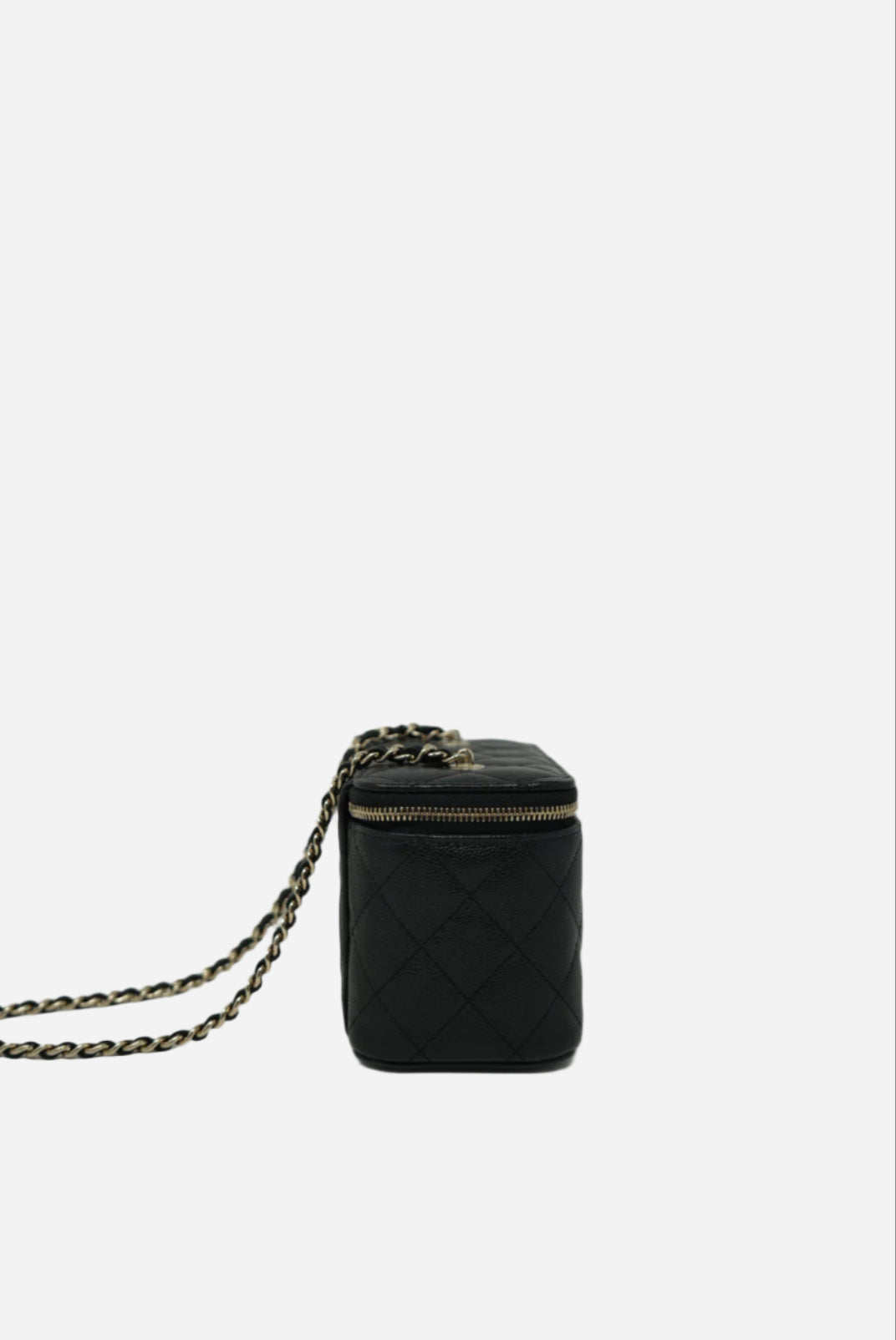 Pre-Owned Chanel 2023-2024 Caviar Long Vanity Case BrandNew