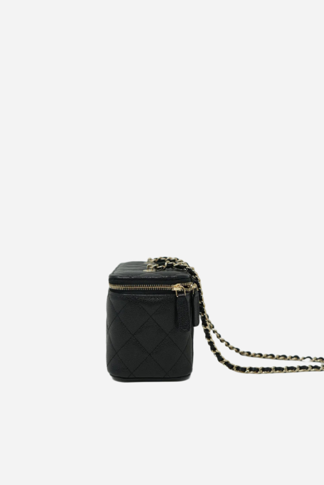 Pre-Owned Chanel 2023-2024 Caviar Long Vanity Case BrandNew
