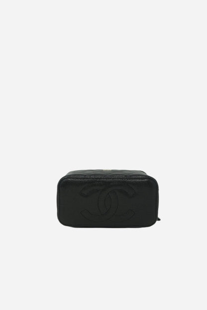 Pre-Owned Chanel 2023-2024 Caviar Long Vanity Case BrandNew
