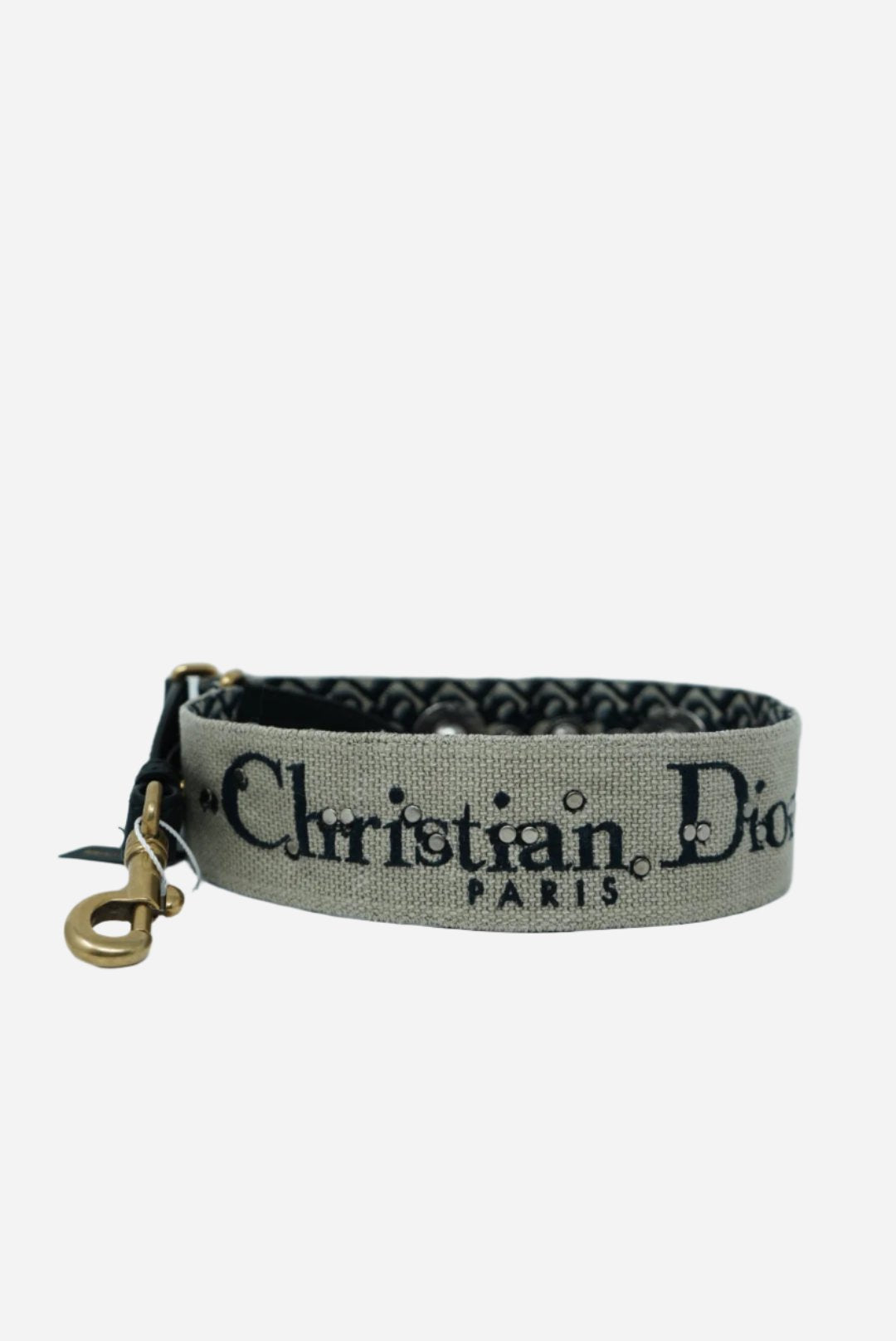 Christian Dior Shoulder Strap with Ring Blue Oblique