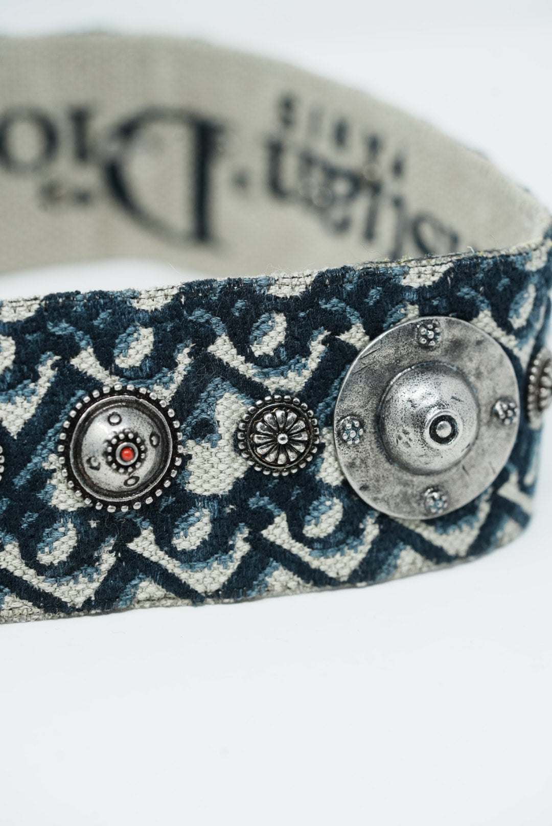 Christian Dior Shoulder Strap with Ring Blue Oblique