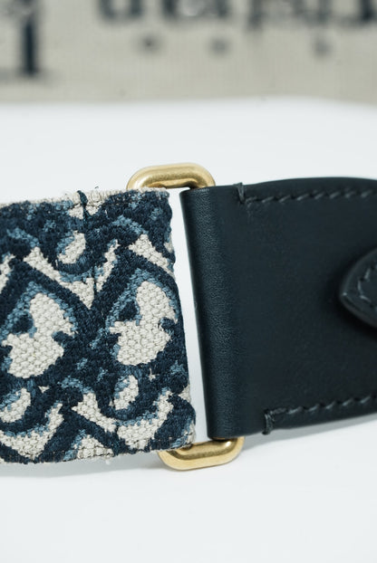 Christian Dior Shoulder Strap with Ring Blue Oblique