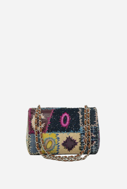 Pre-Owned Chanel 2012 Jumbo Patchwork Single Flap Bag