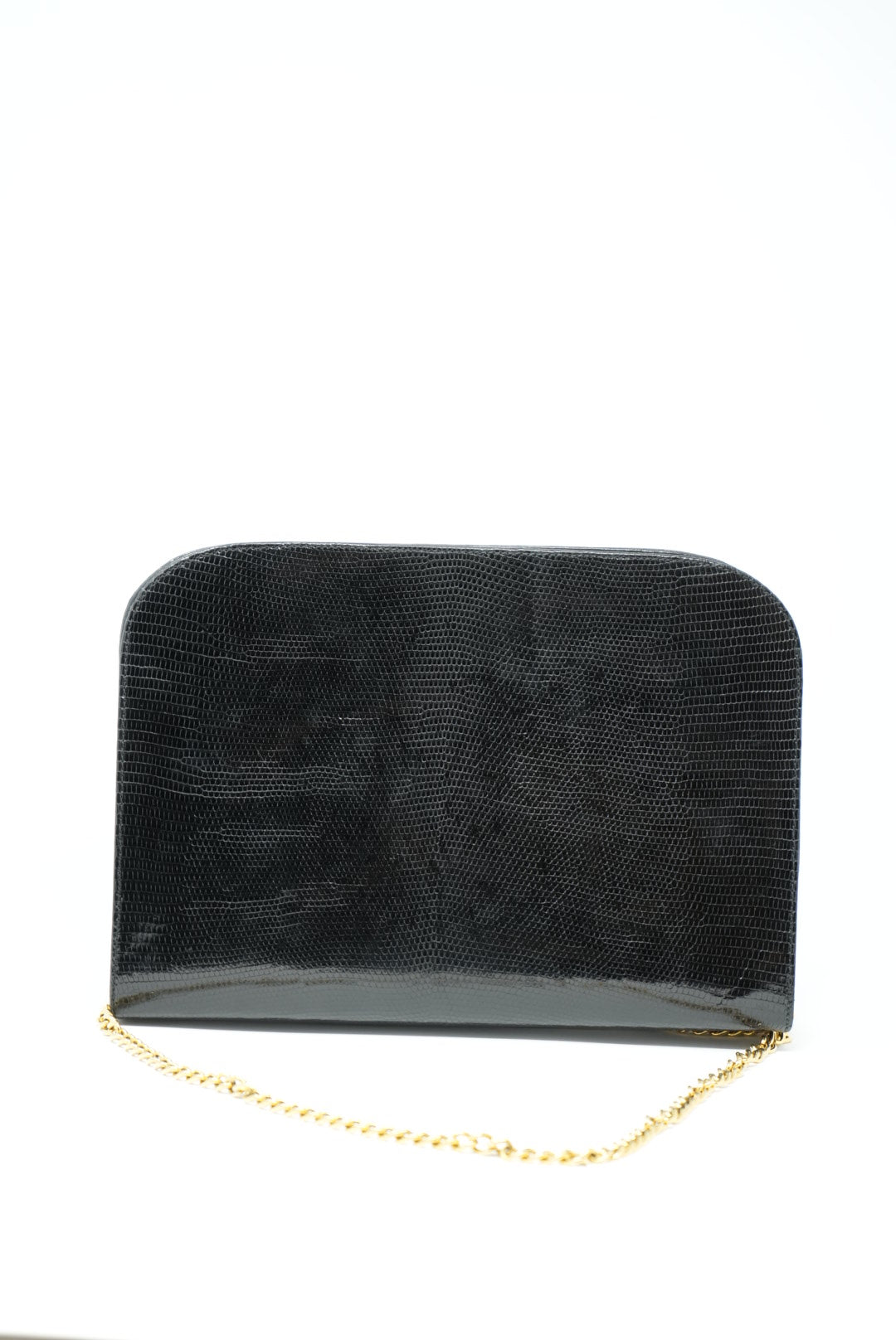 Salvatore Ferragamo Gancini Shoulder Bag Black Calfskin