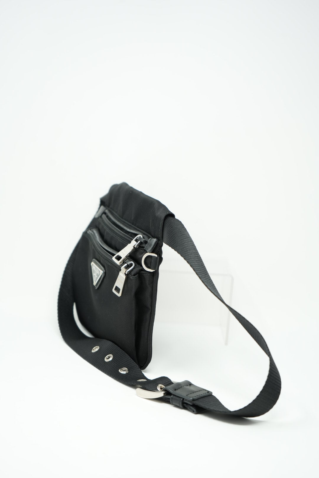 Prada Nylon Mini Shoulder Bag Black