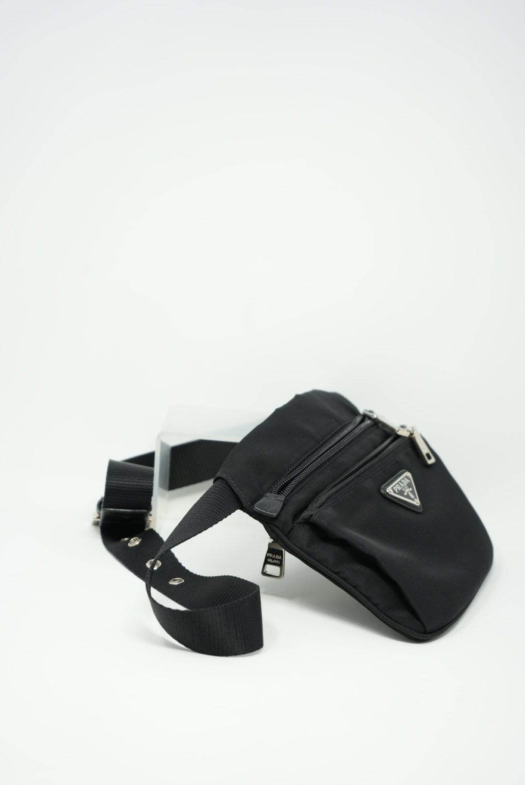 Prada Nylon Mini Shoulder Bag Black