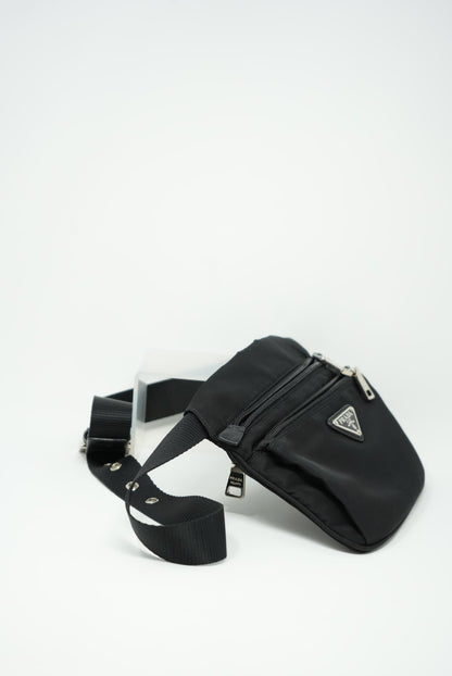 Prada Nylon Mini Shoulder Bag Black