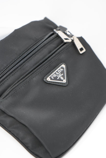 Prada Nylon Mini Shoulder Bag Black