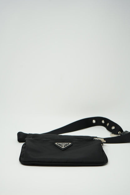 Prada Nylon Mini Shoulder Bag Black