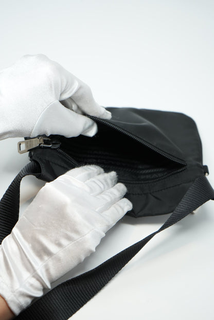 Prada Nylon Mini Shoulder Bag Black