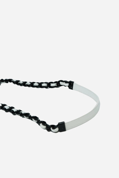 Pre-Owned Chanel Caviar Wallet on Chain White
