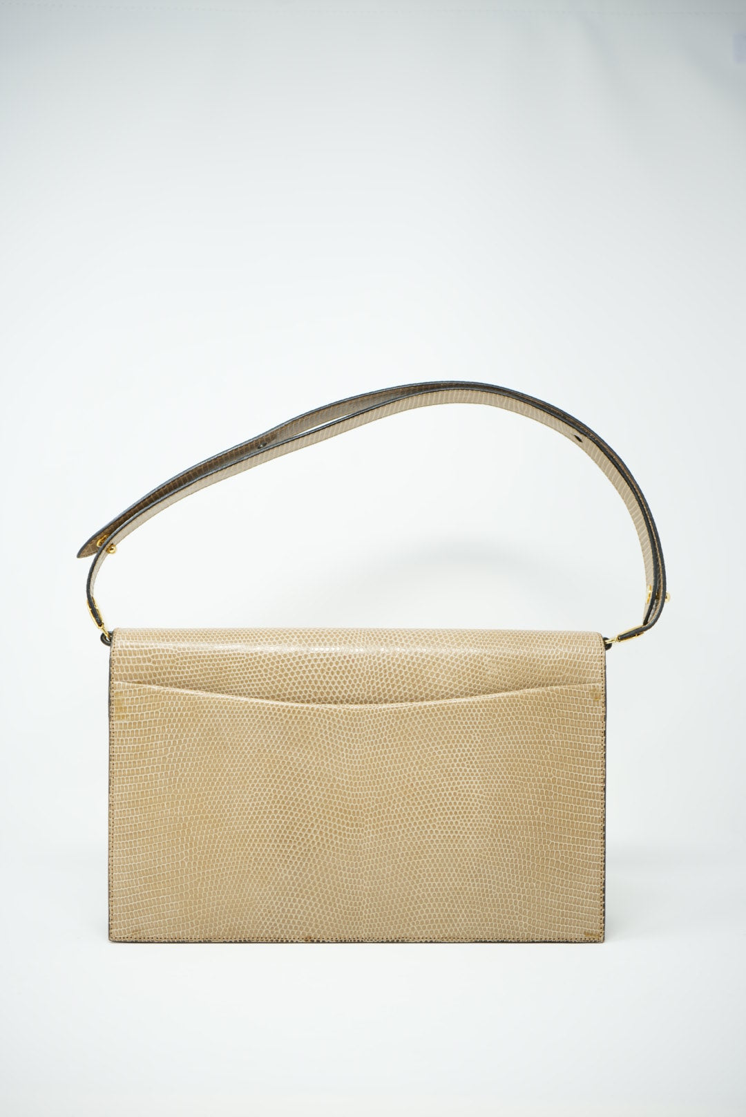 Dior Lizard Shoulder Bag Beige