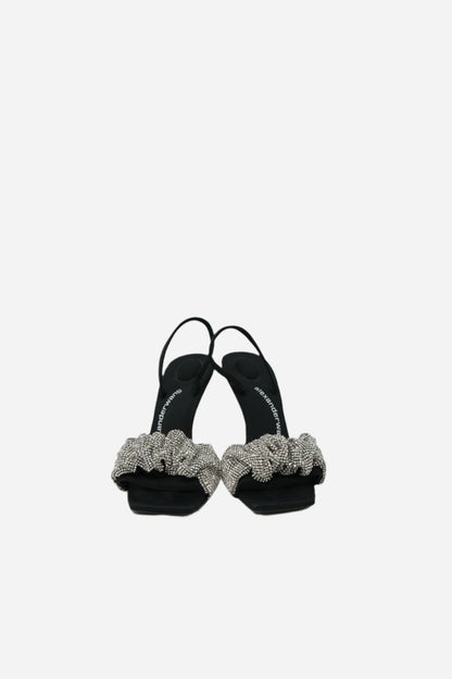 AlexanderWang Crystal Scrunchie Sandals