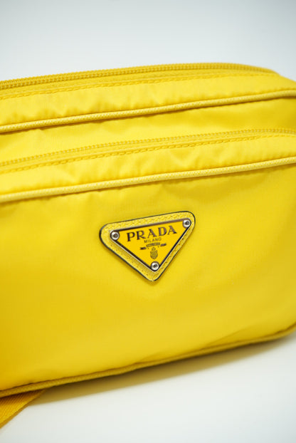 Prada Nylon Belt Bag Yellow