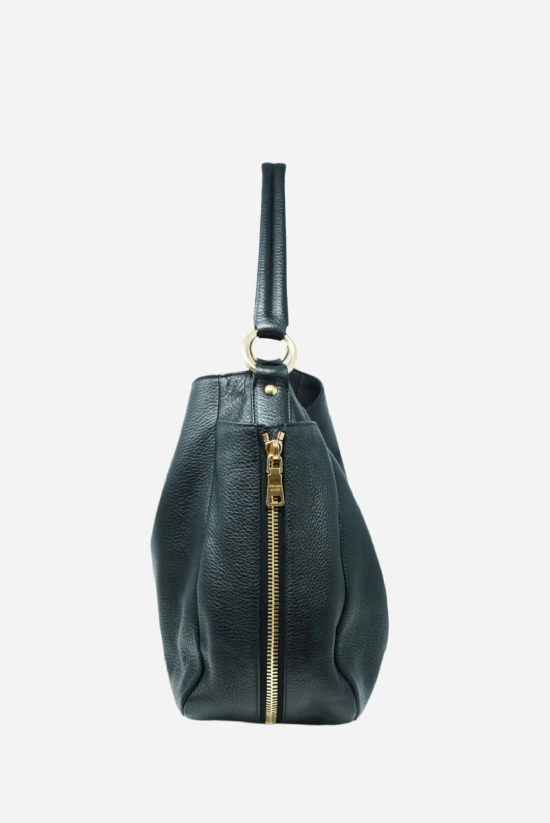 PRADA Vitello Daino Side Zip Pocket