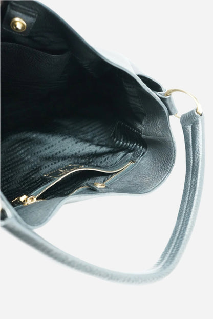 PRADA Vitello Daino Side Zip Pocket