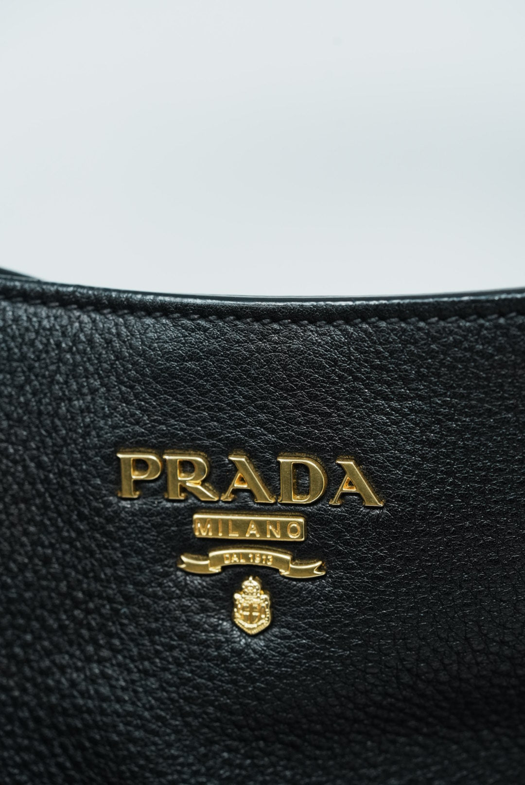 PRADA Vitello Daino Side Zip Pocket