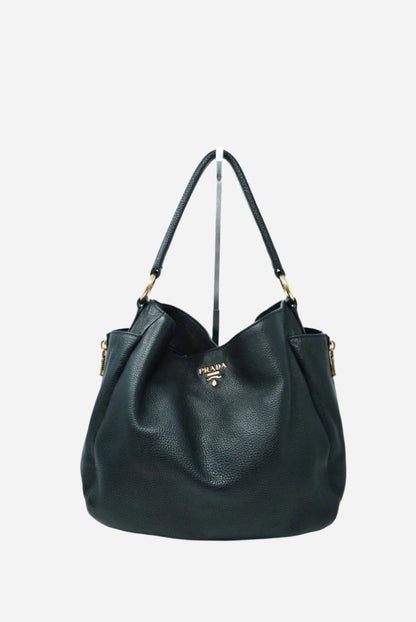 PRADA Vitello Daino Side Zip Pocket