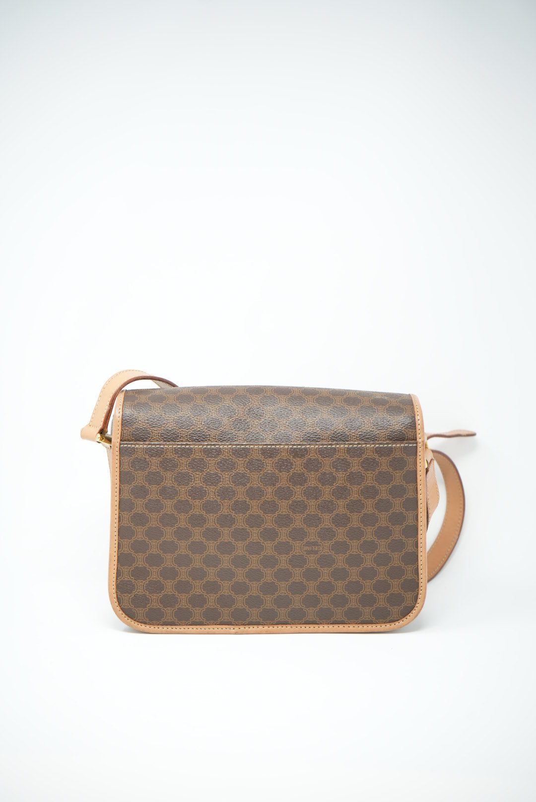 CELINE Macadam Circled Logo Shoulder Bag
