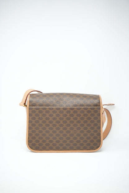 CELINE Macadam Circled Logo Shoulder Bag