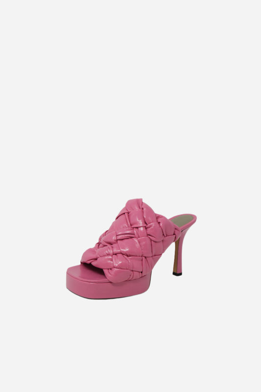 Bottega Veneta Intrecciato Heeled Mules
