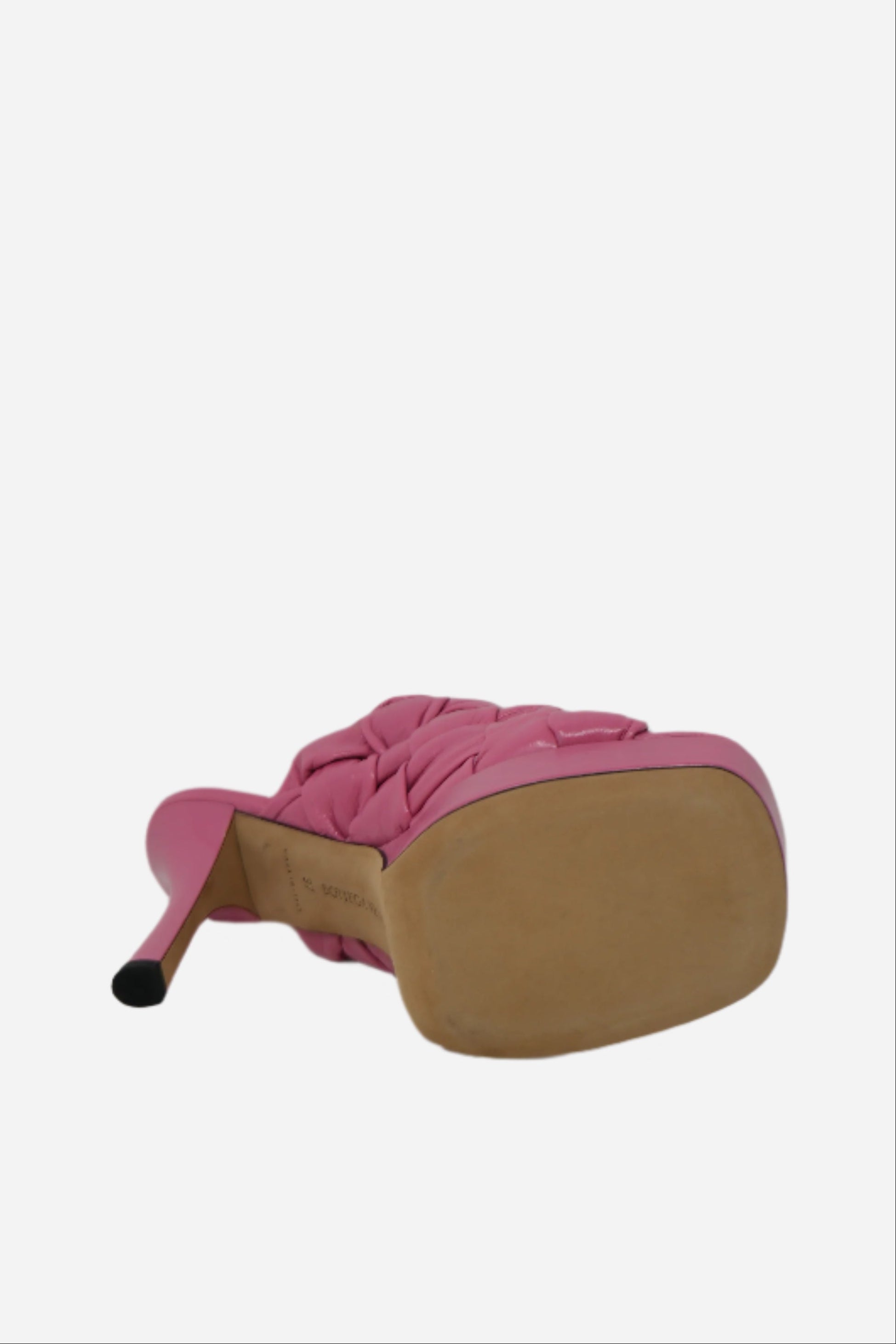 Bottega Veneta Intrecciato Heeled Mules Size 37