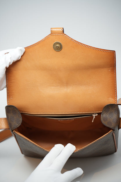 CELINE Macadam Circled Logo Shoulder Bag