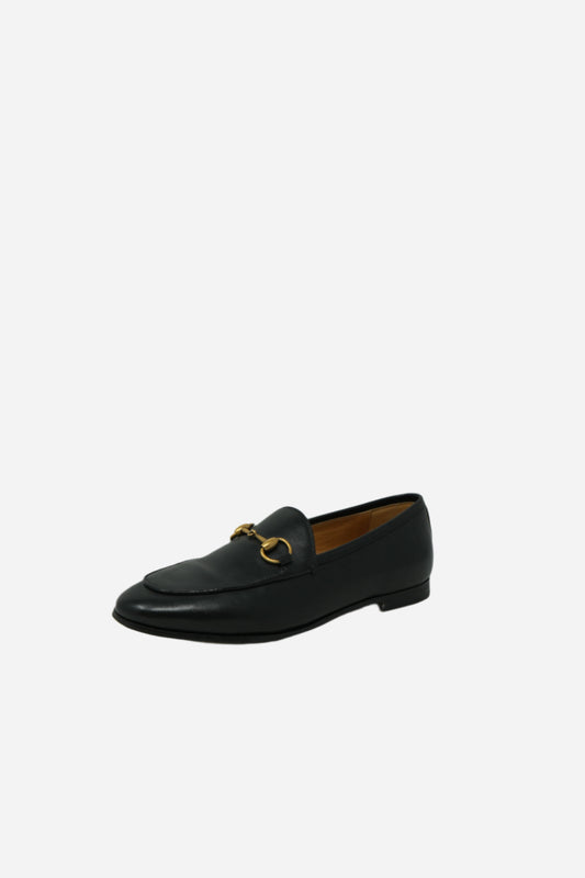 Gucci Black Horsebit Leather Loafer