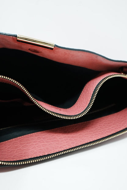 Burberry Purple Leather Shoulder Bag