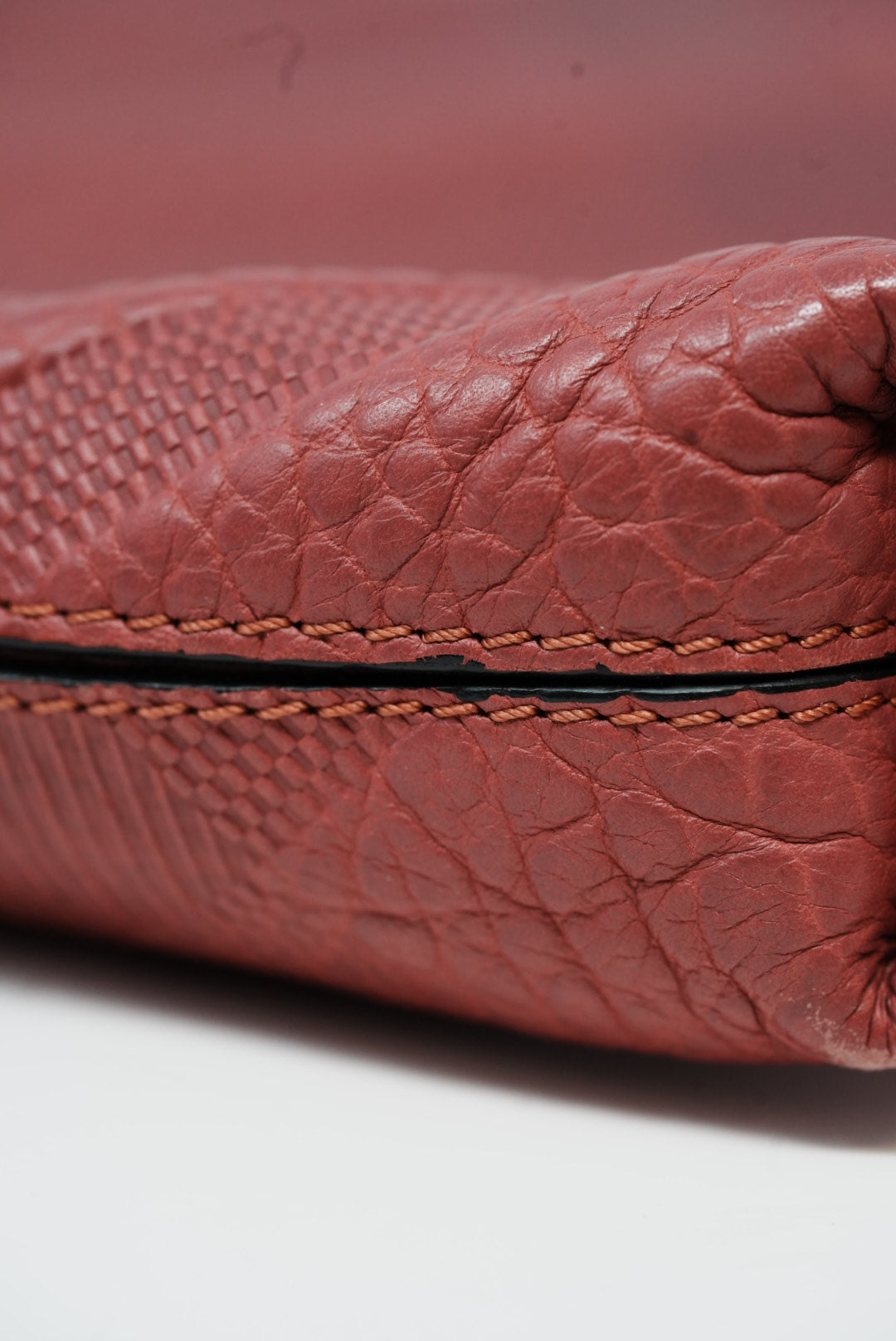 Burberry Purple Leather Shoulder Bag