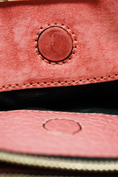 Burberry Purple Leather Shoulder Bag