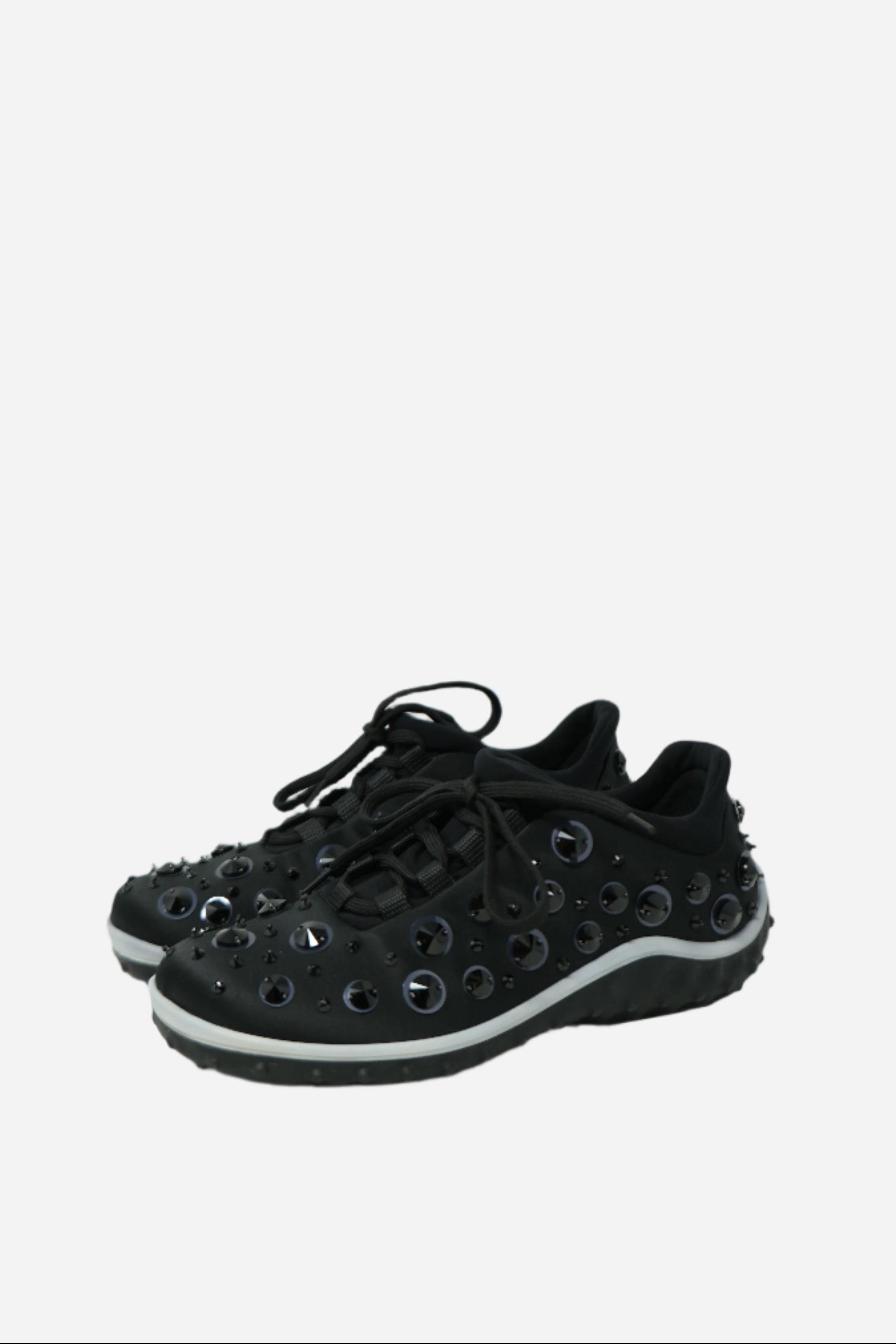 Miu Miu Embellished Nylon Sneakers Size 6