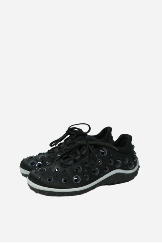 Miu Miu Embellished Nylon Sneakers Size 6