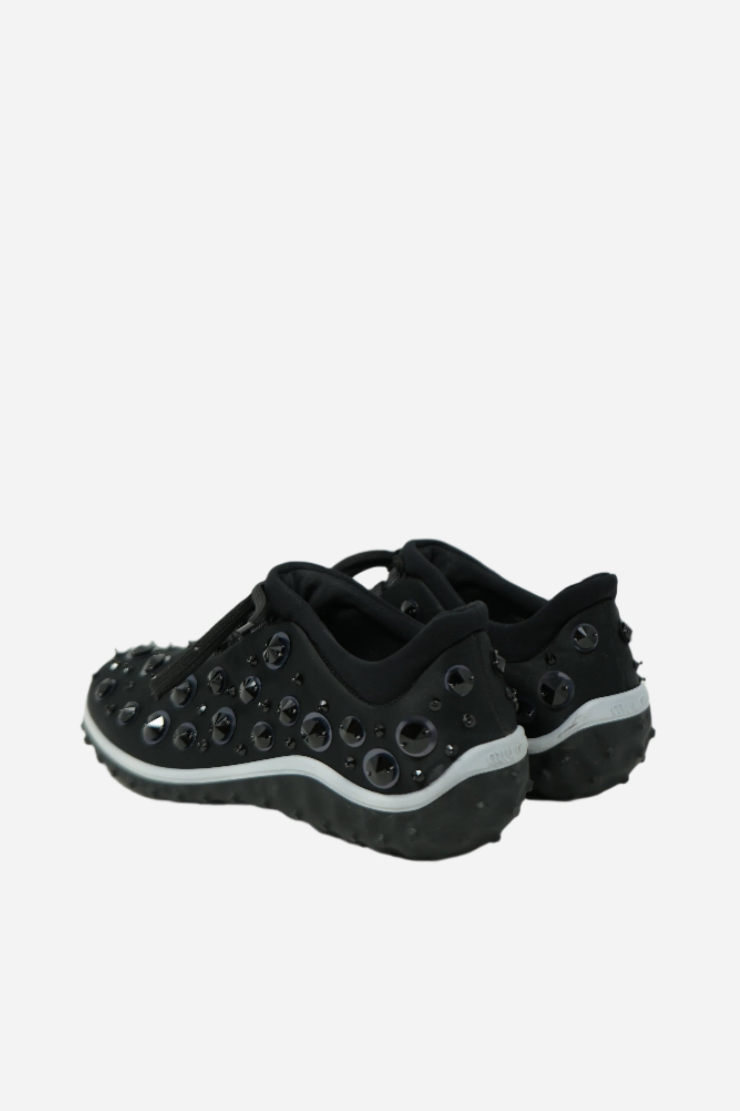 Miu Miu Embellished Nylon Sneakers Size 6