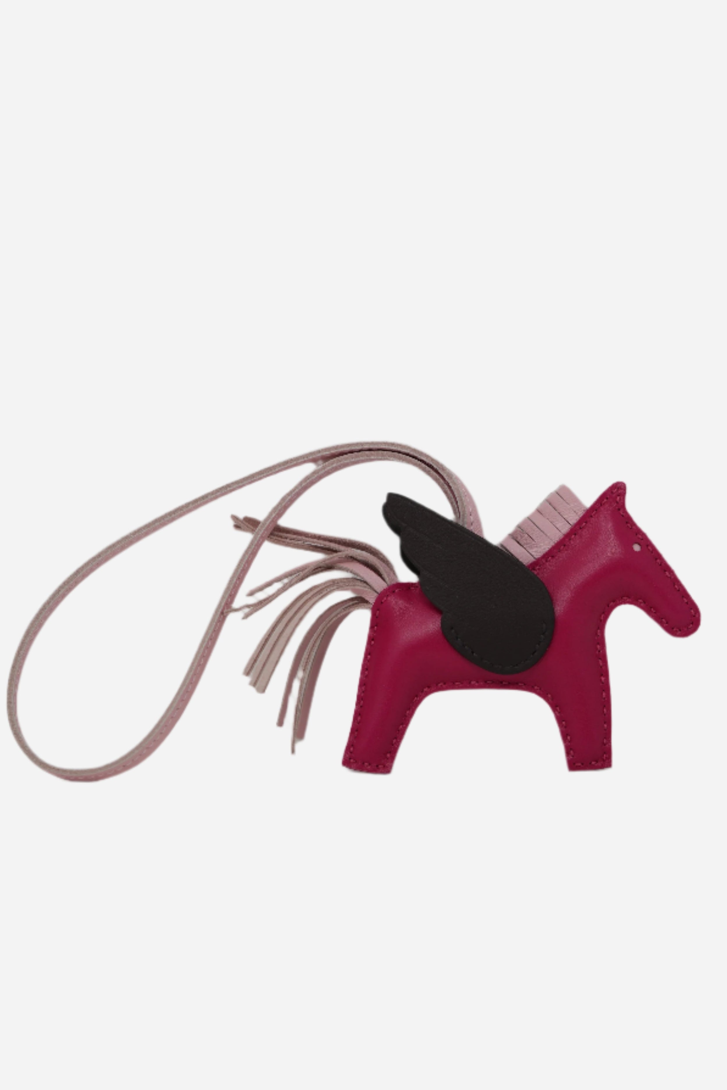 Hermes 2021 Framboise Grigri Rodeo PM Bag Charm