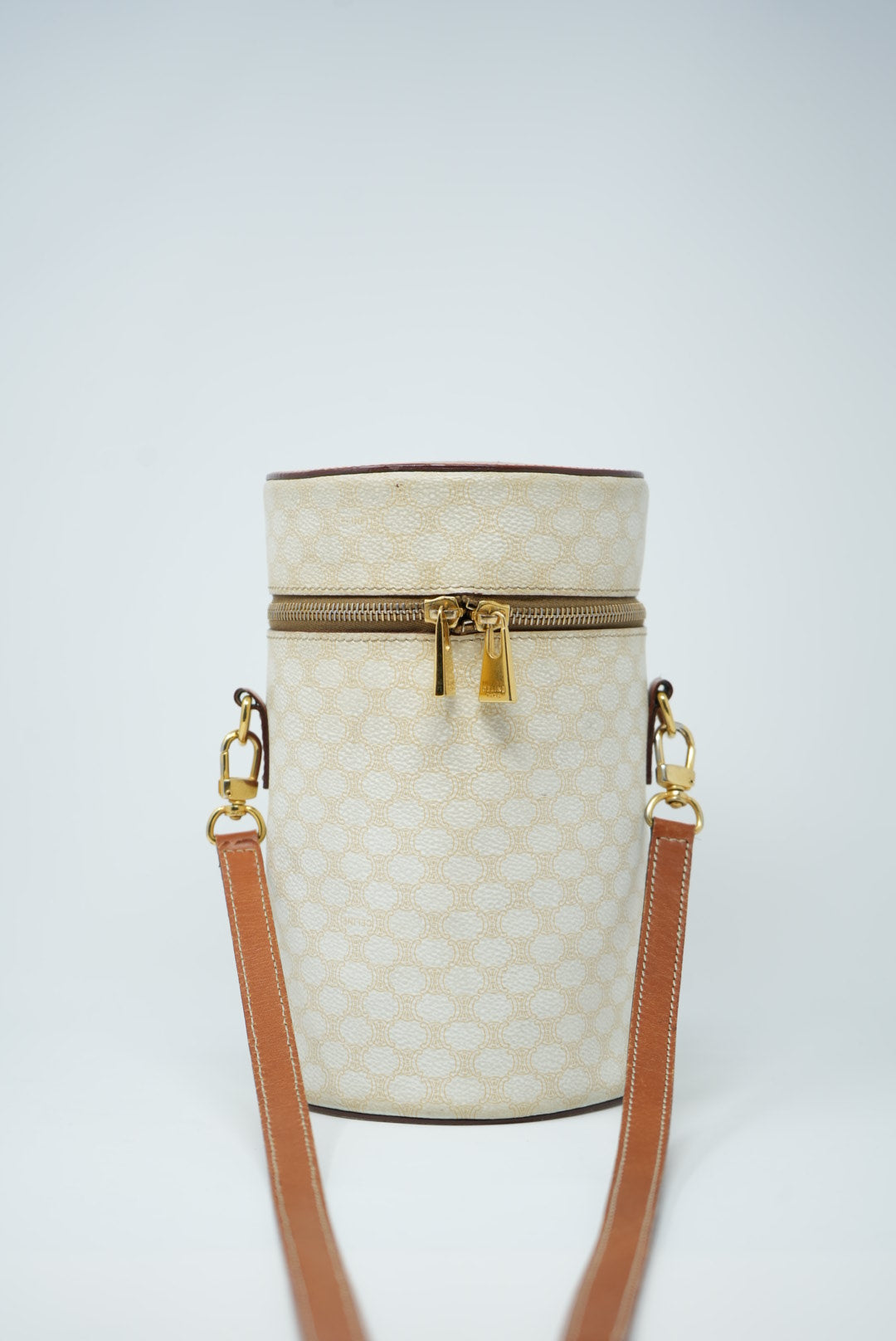 Celine White Macadam Crossbody Bag