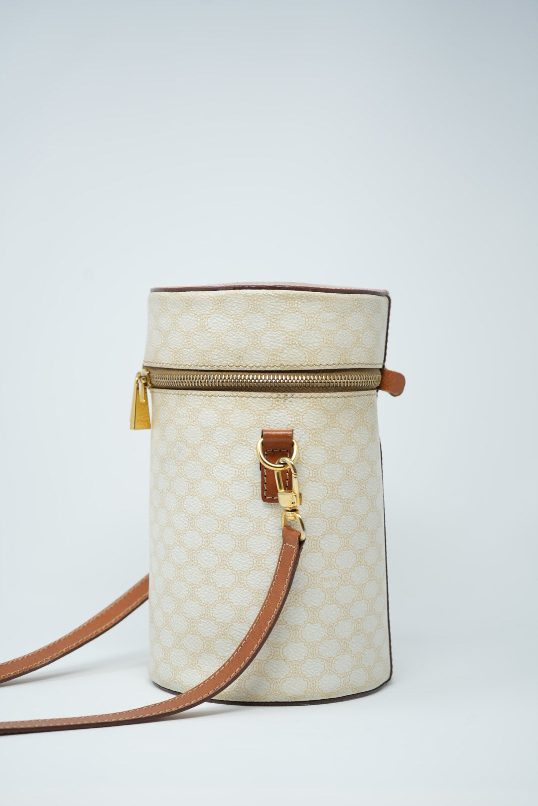 Celine White Macadam Crossbody Bag