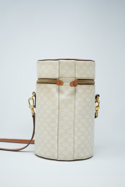 Celine White Macadam Crossbody Bag